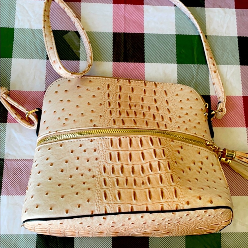 Fux croc shoulder bag.